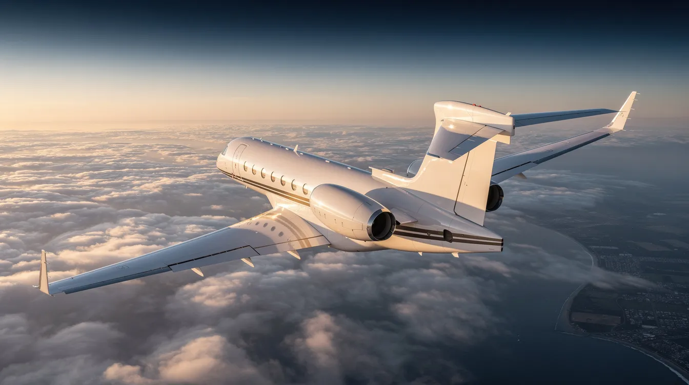 An image depicting private aviation services at Wilson Airport in Nairobi, Kenya, showcasing a modern fleet of aircraft operated by Freedom Airline Express, one of the region's leading private airlines. The scene includes passengers checking in for their scheduled flights, with luggage being handled and information about various destinations like Mombasa and Mogadishu visible.