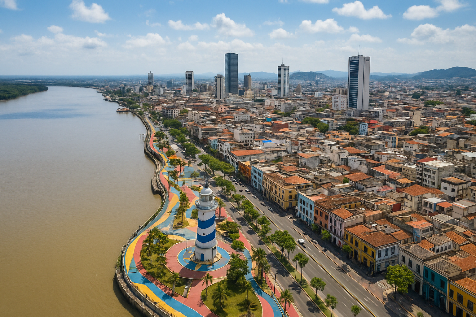 Jet departing Guayaquil