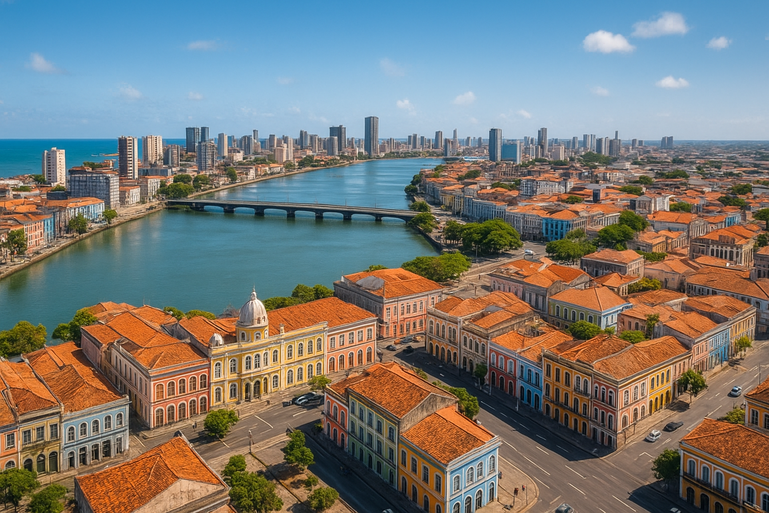 Recife coastline