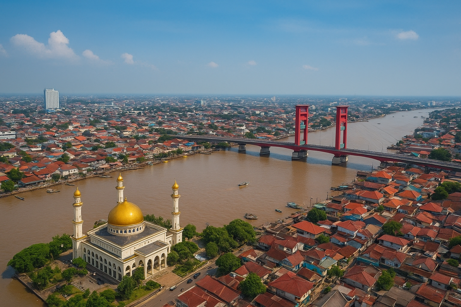 Palembang jet departure