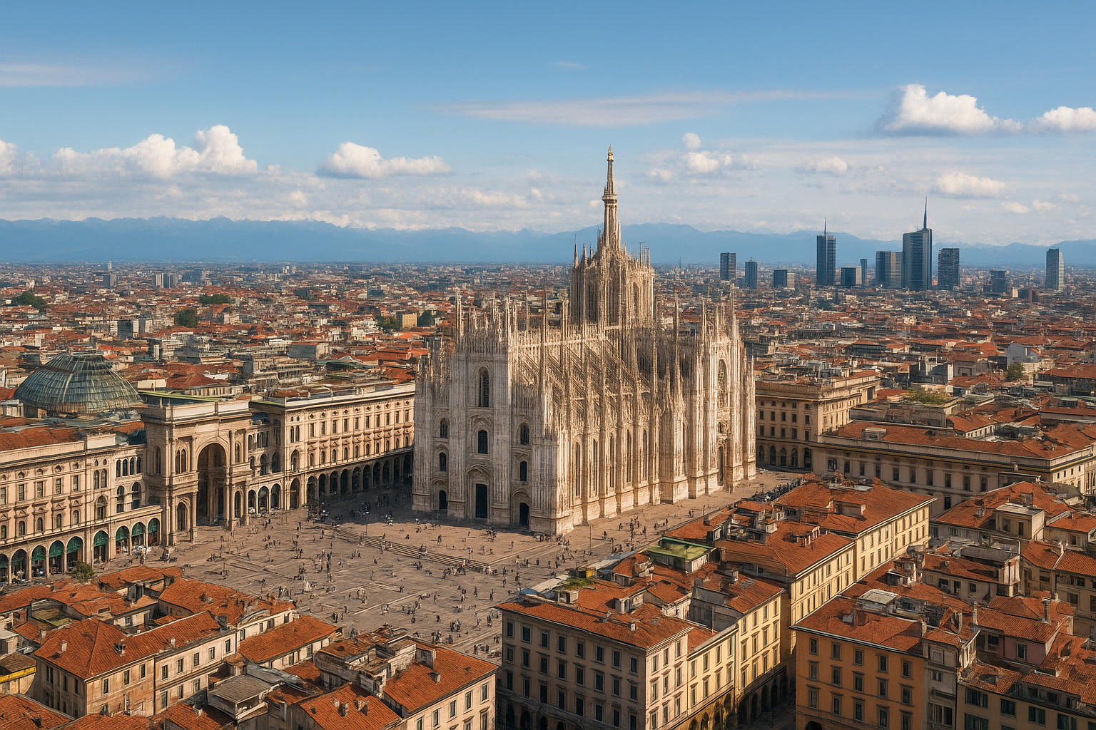 Valletta and Milan Aerial