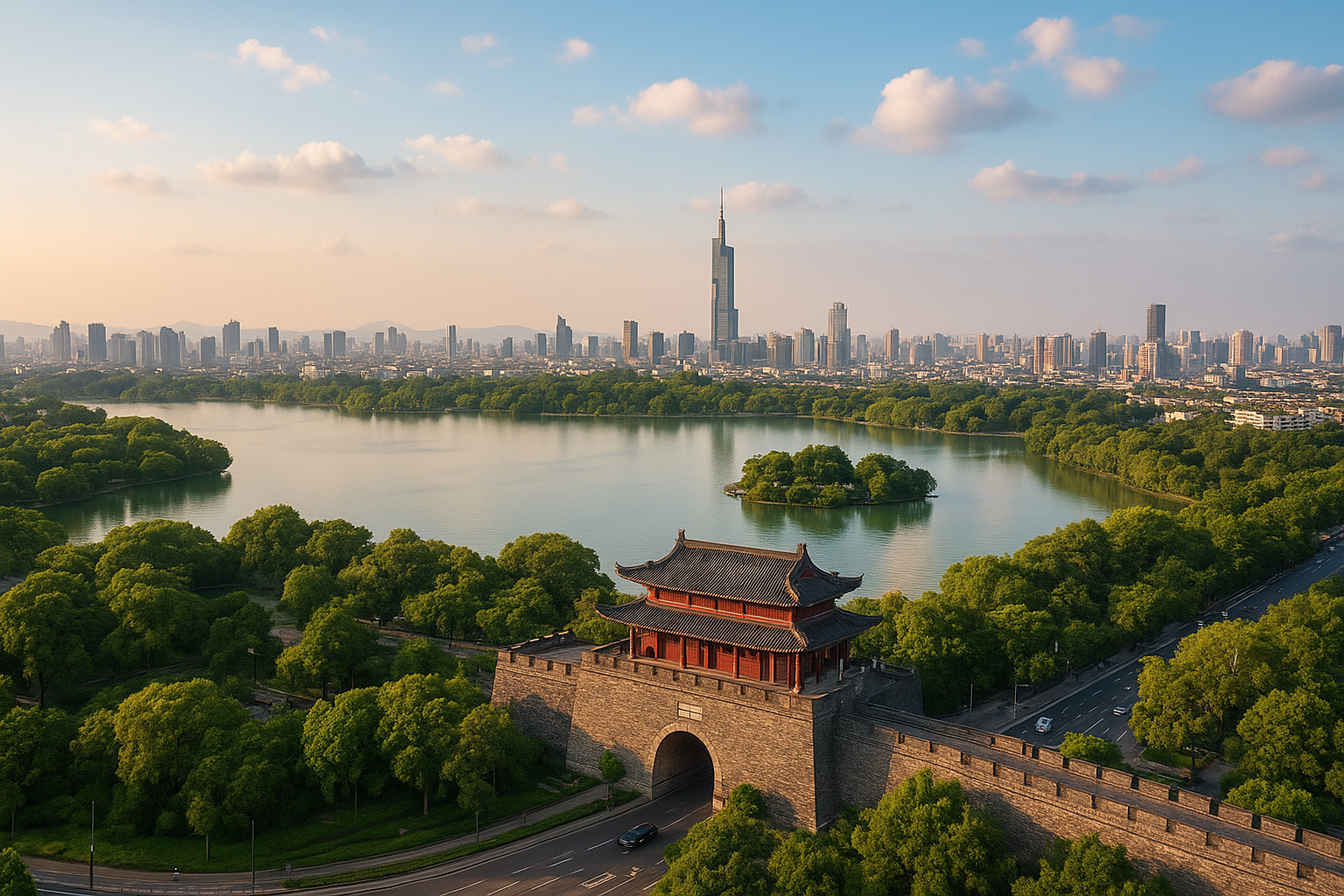 Nanjing City Wall aerial