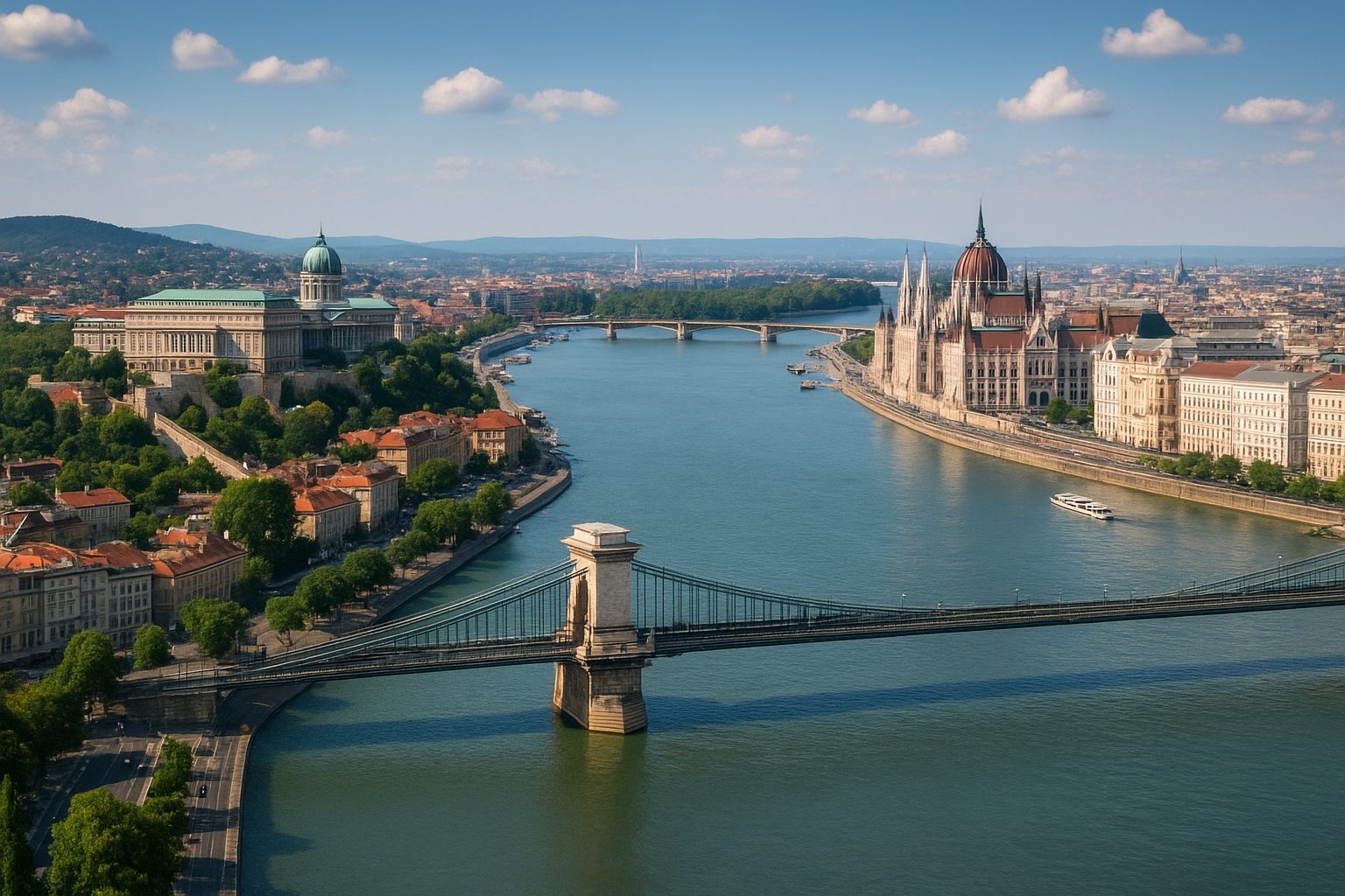 Aerial of Budapest
