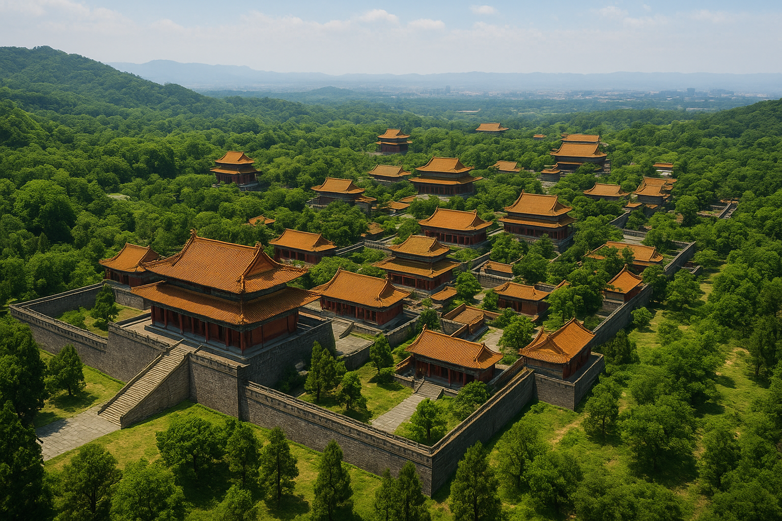 Private jet over Qincheng