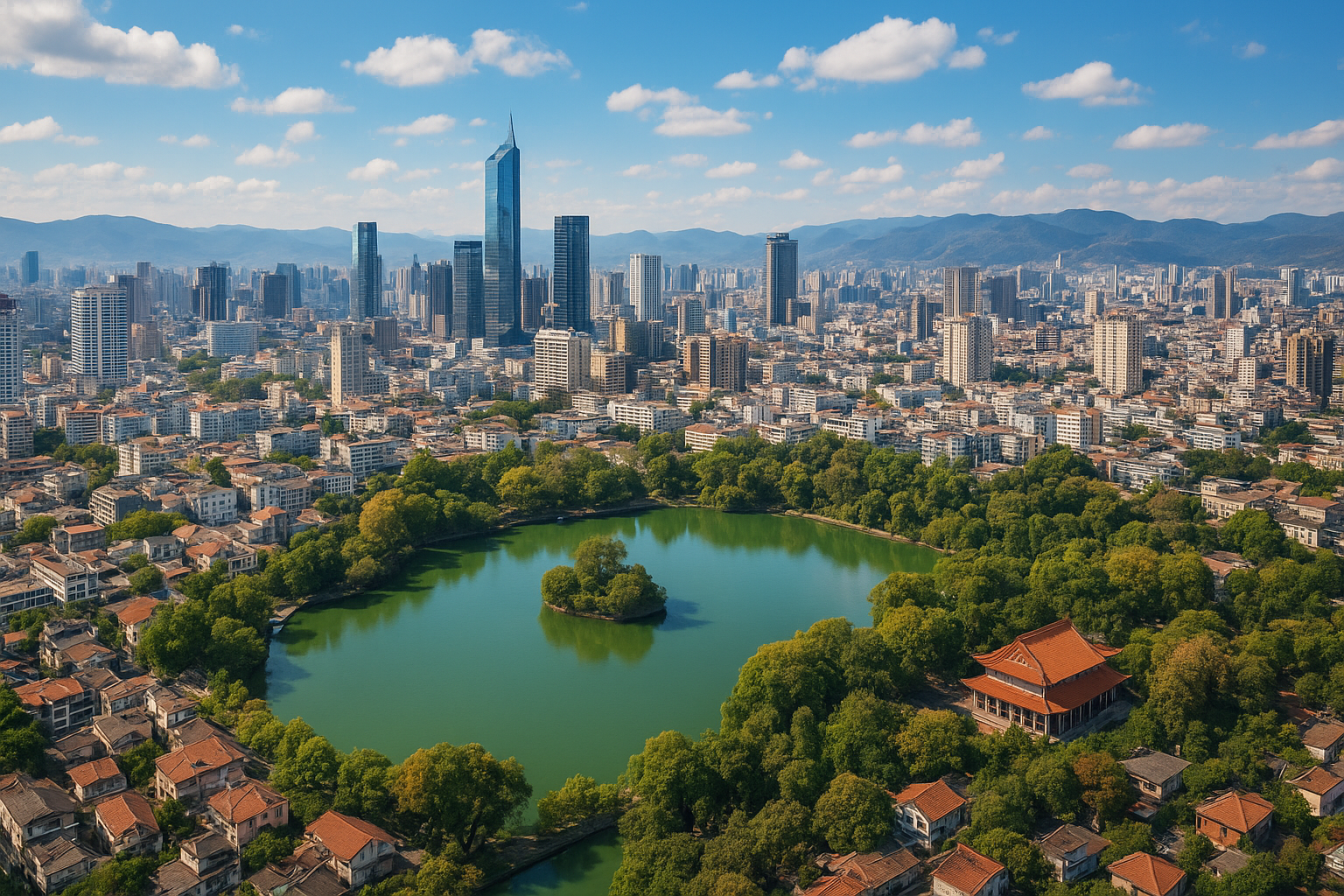 Kunming city view