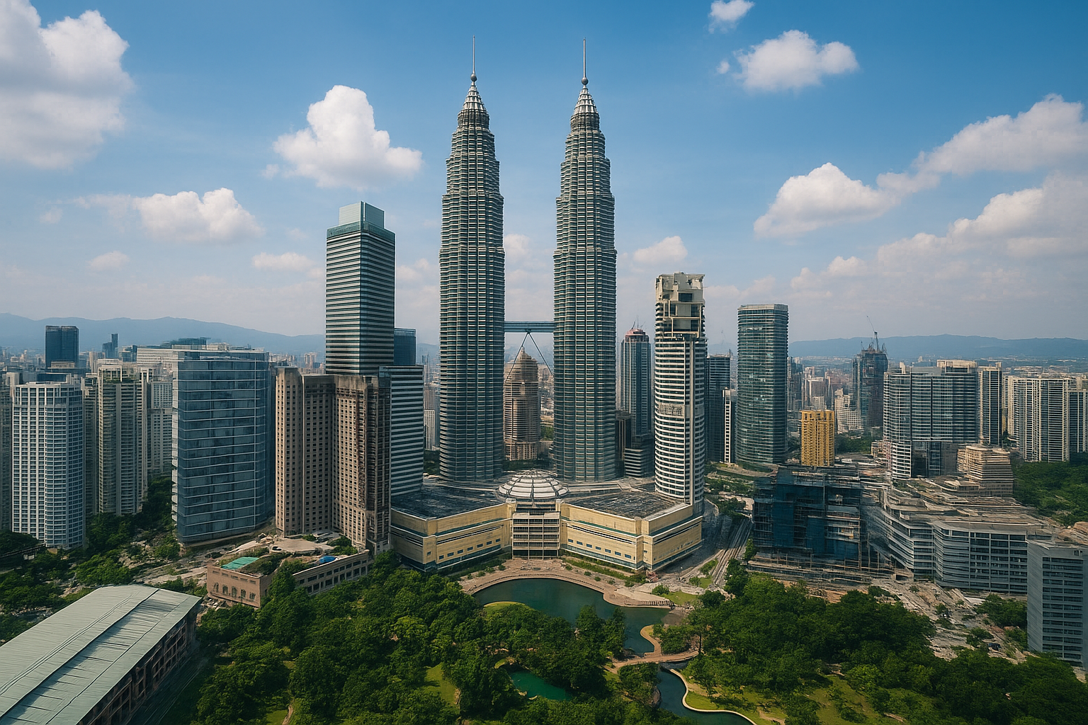 Kuala Lumpur Skyline Private Jet