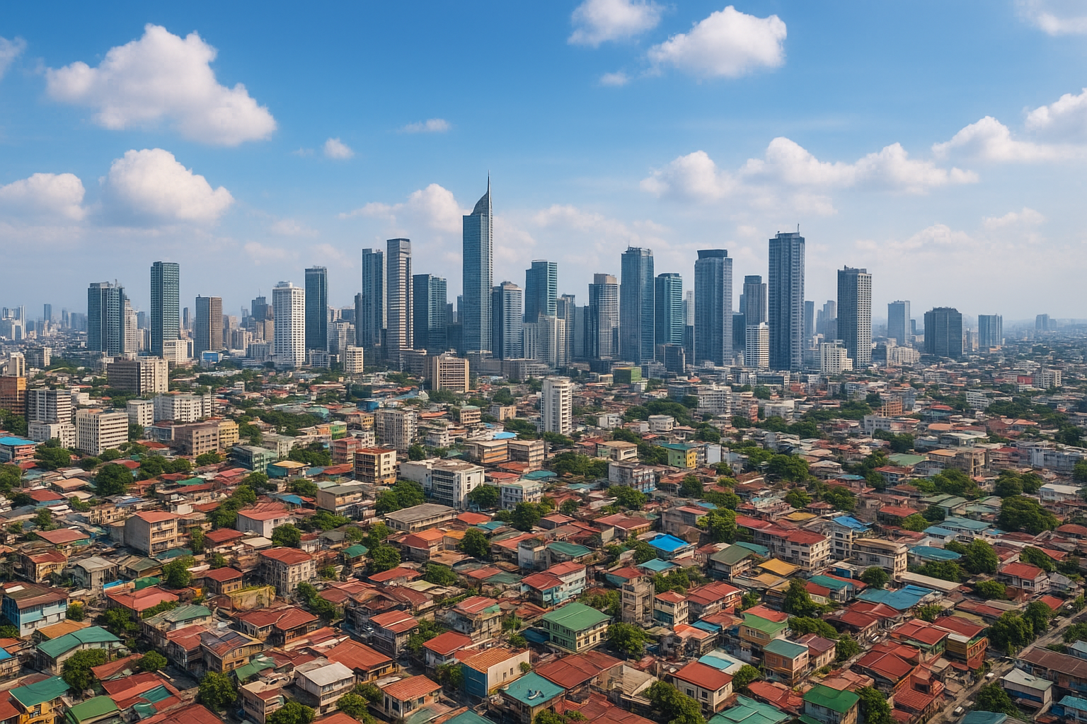 Aerial View of Manila