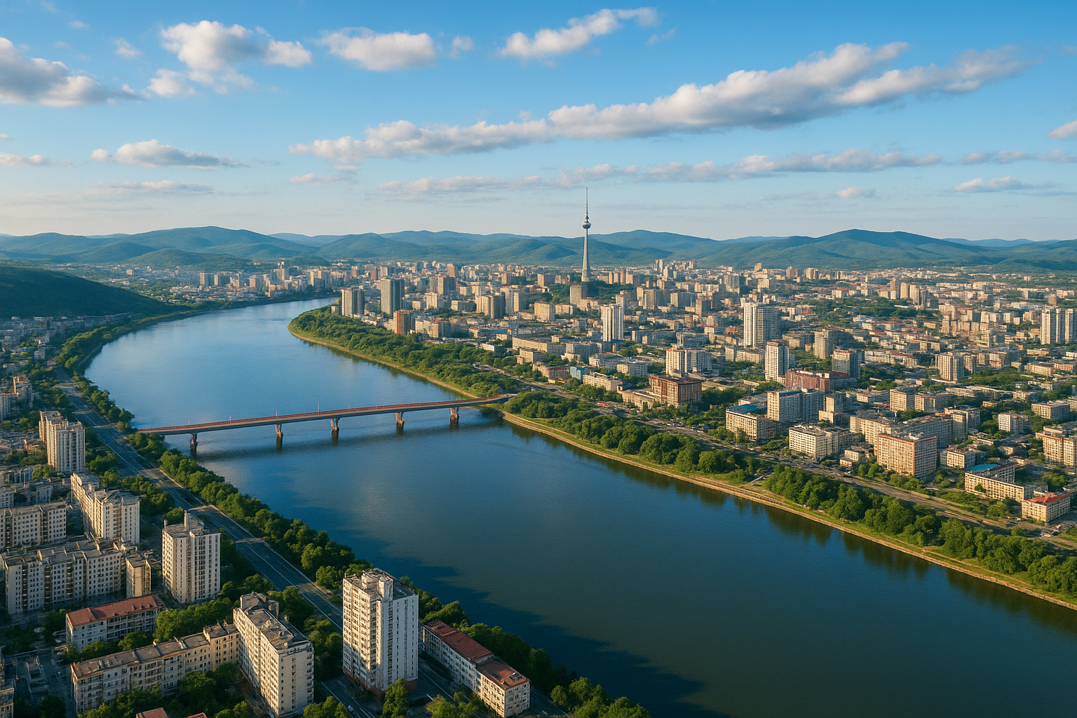 Aerial view of Jilin