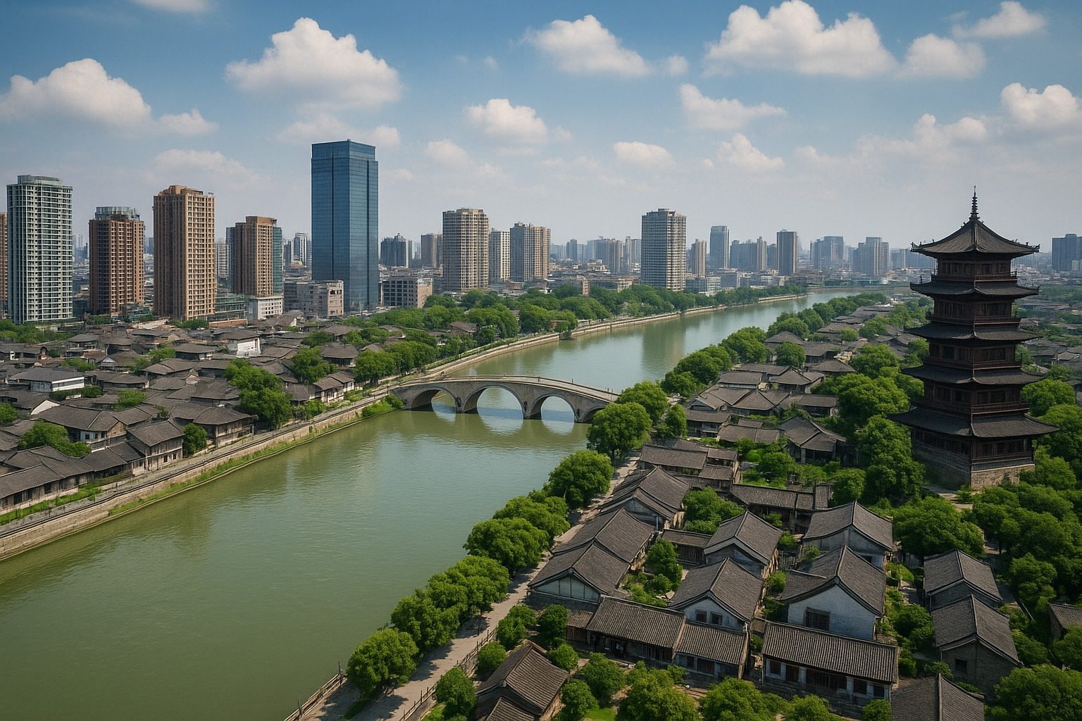 Puyang cityscape