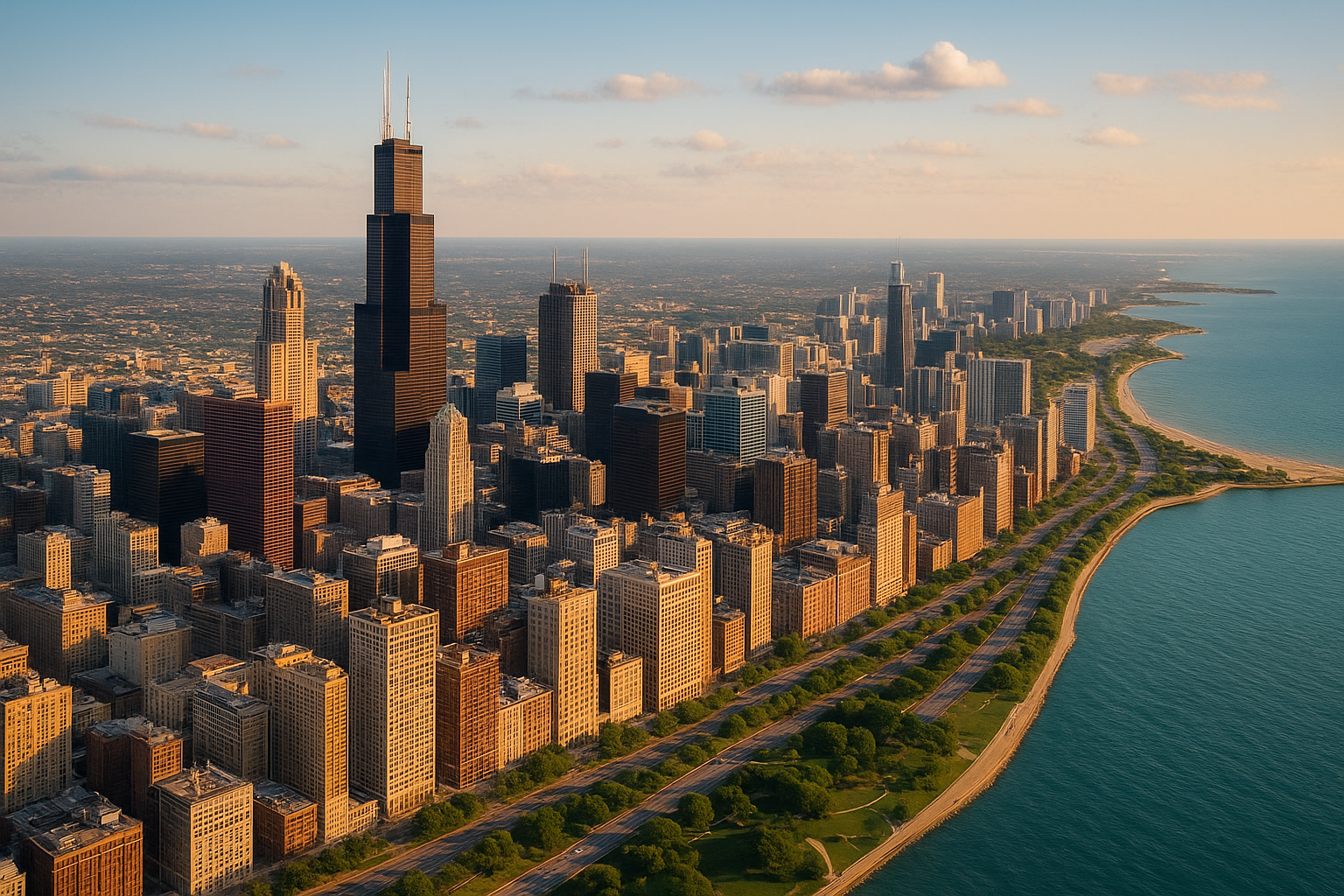 Private Jet Arriving Chicago