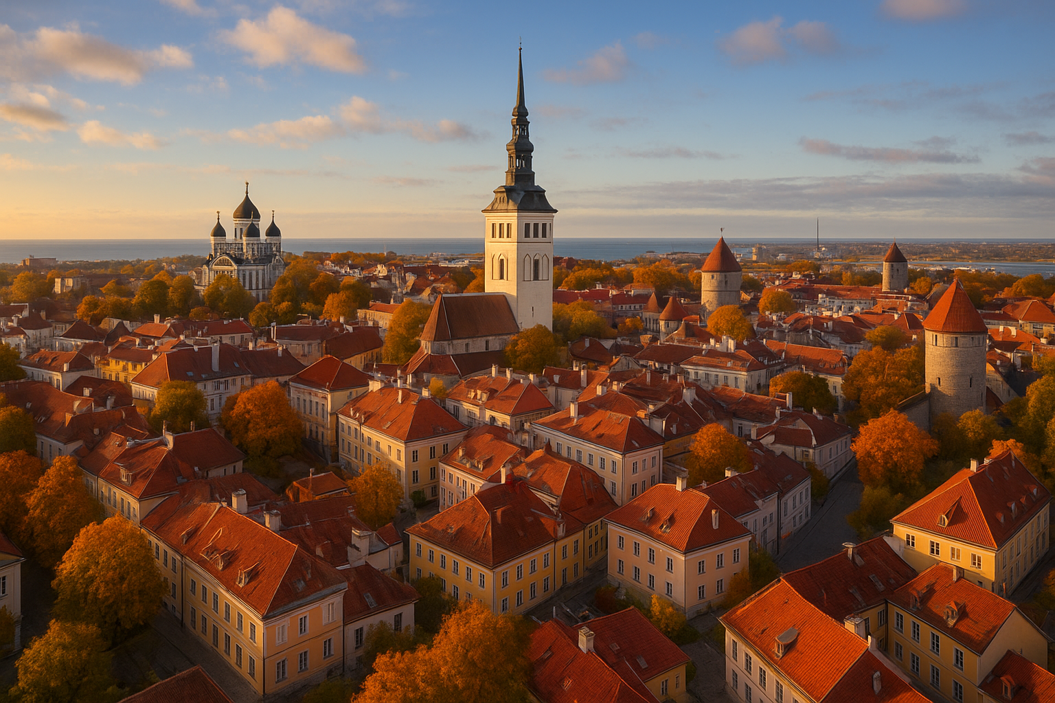 Tallinn Old Town view