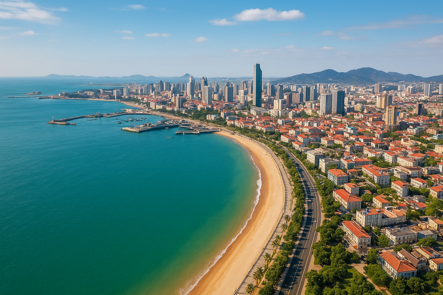 Weihai coastal view