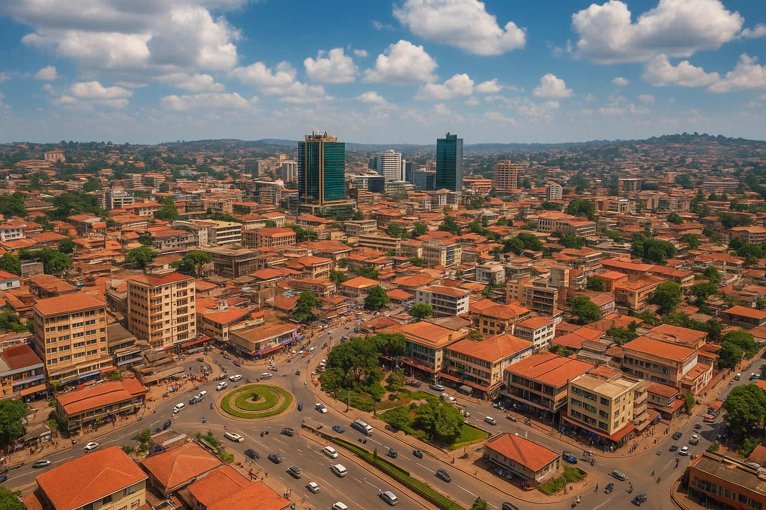 Kigali to Kampala private jet route