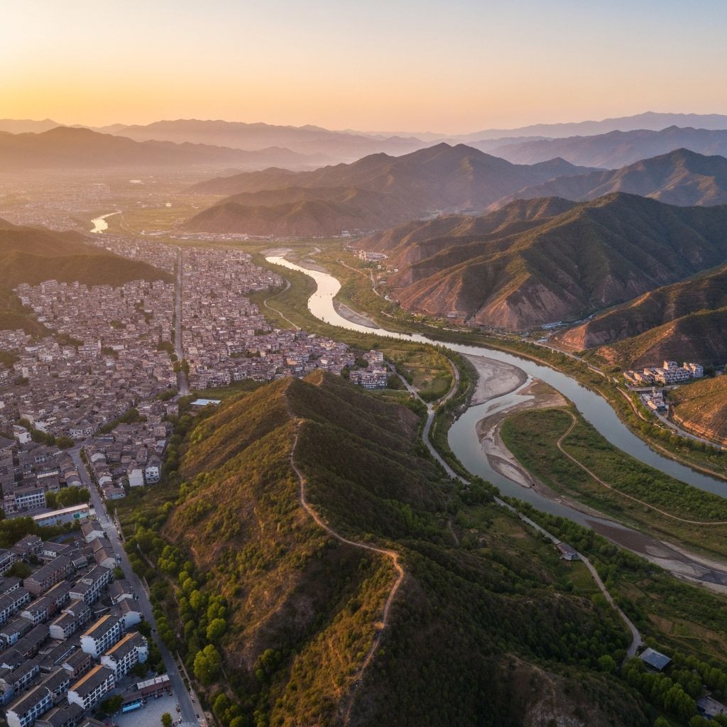 Wuwei cityscape