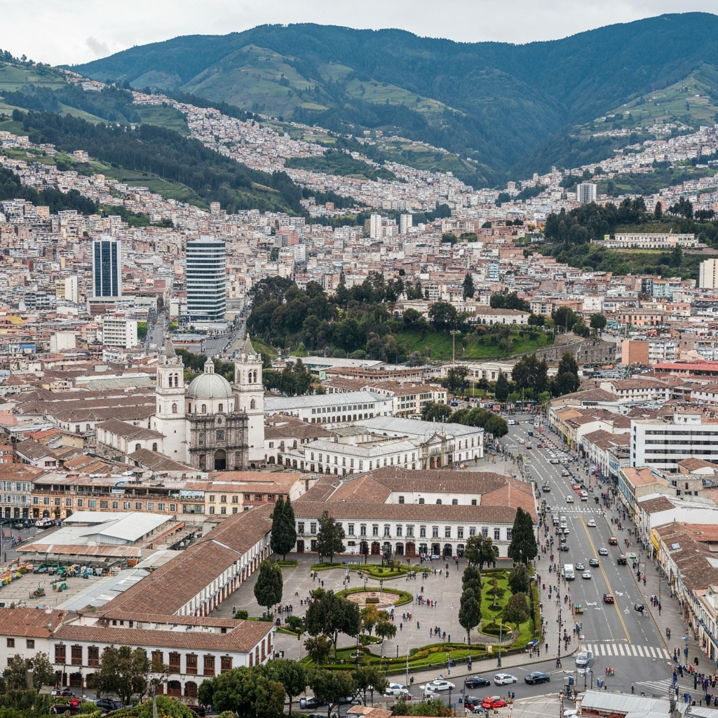 Guayaquil to Quito private jet route