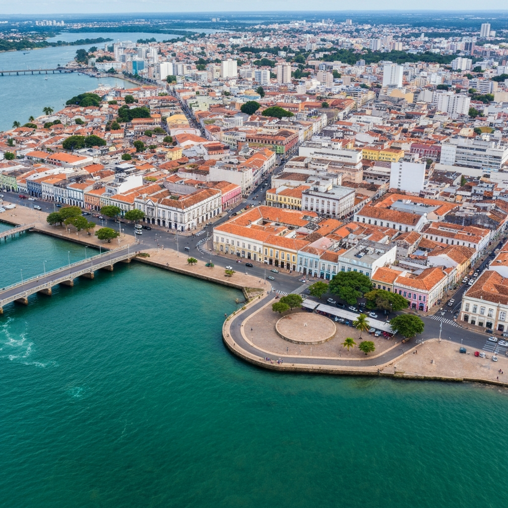 Aerial view of Recife