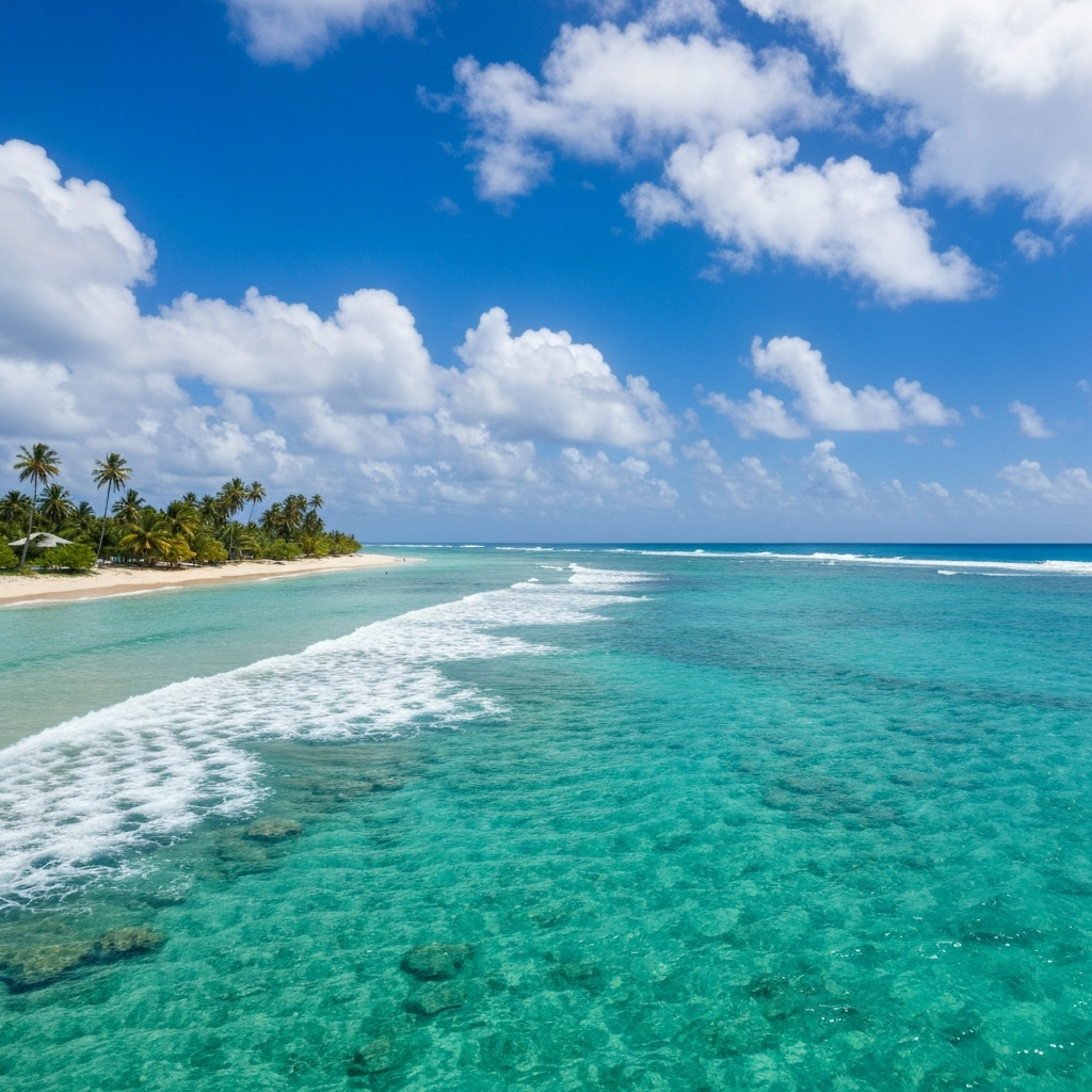 Majuro Atoll from above