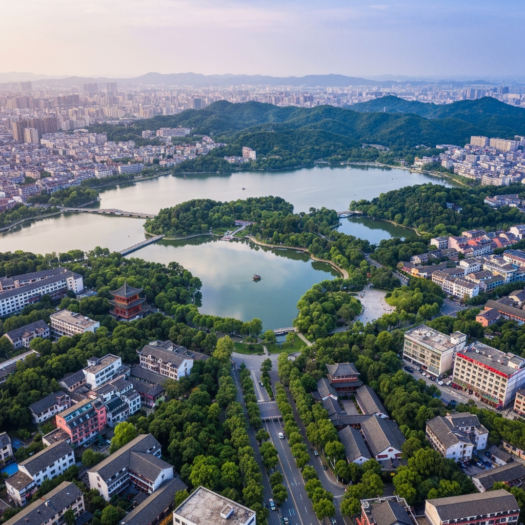 West Lake Aerial Jet Arrival