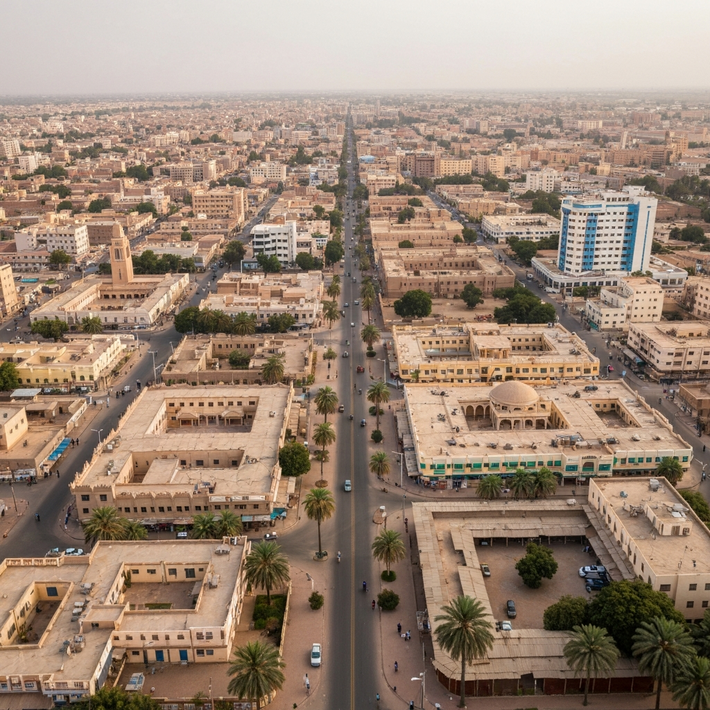 Aerial view Niamey