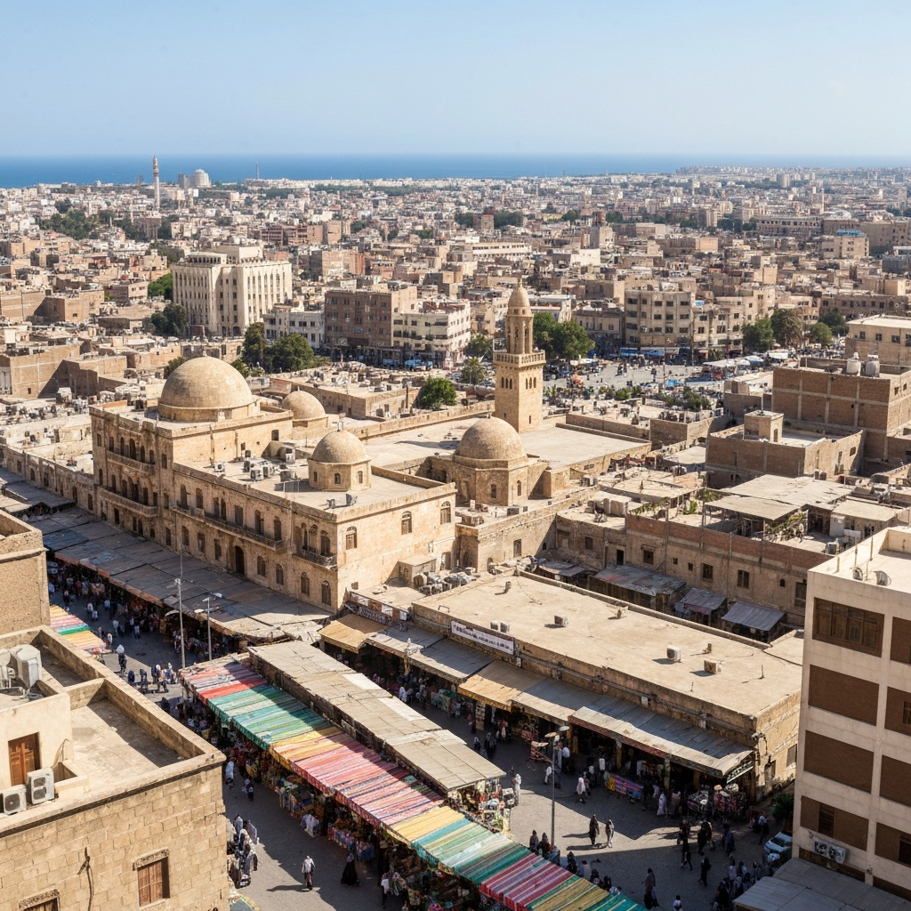 Algiers to Tripoli private jet route