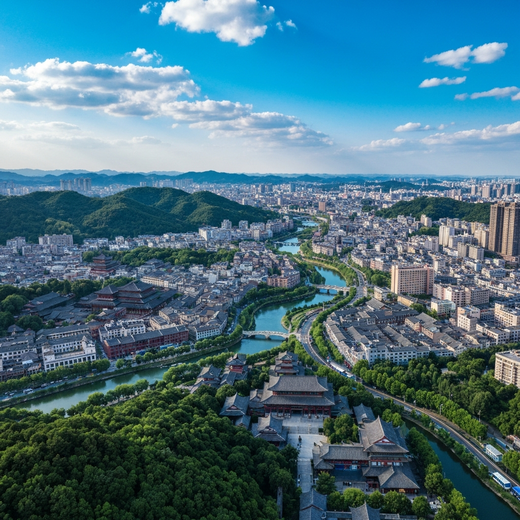 Ji'an aerial view