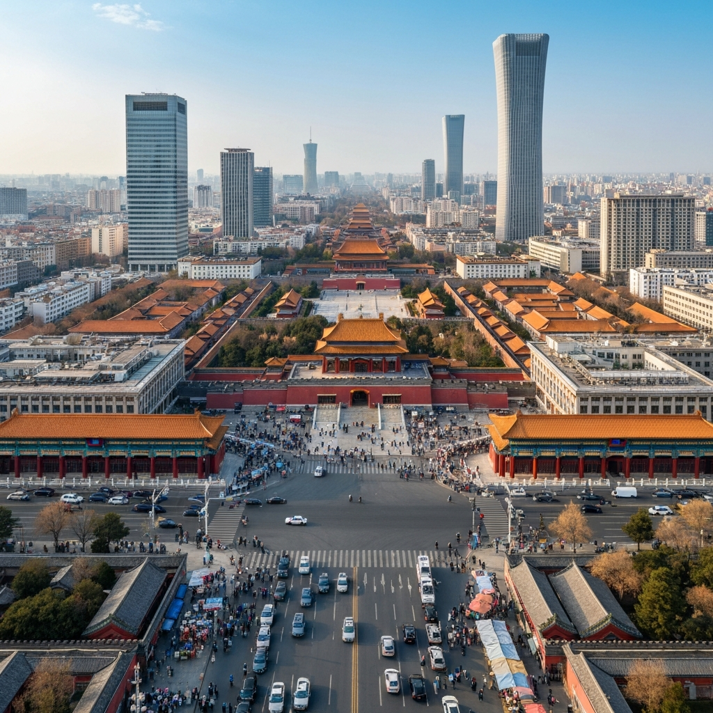 Beijing city skyline