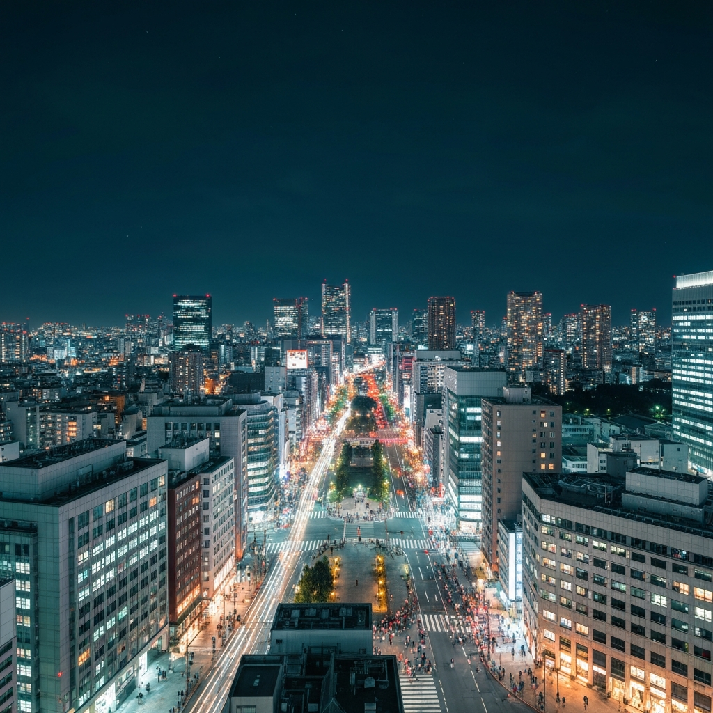 Tokyo Skyline from the Air
