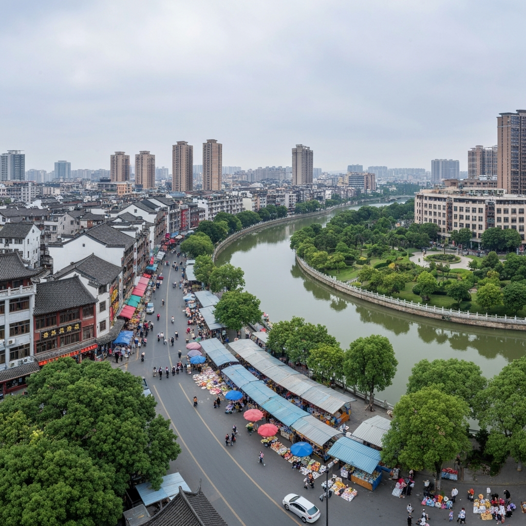 Private jet over Zhejiang