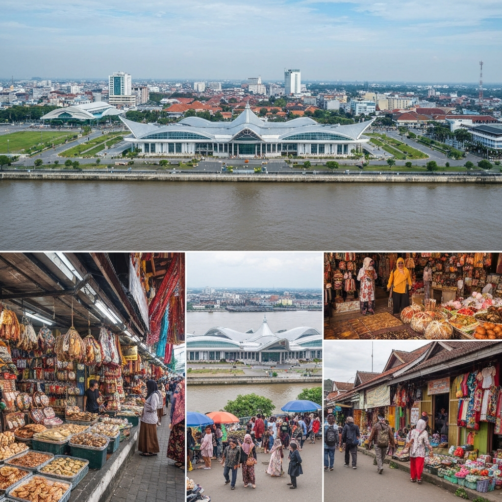 Aerial view of Palembang