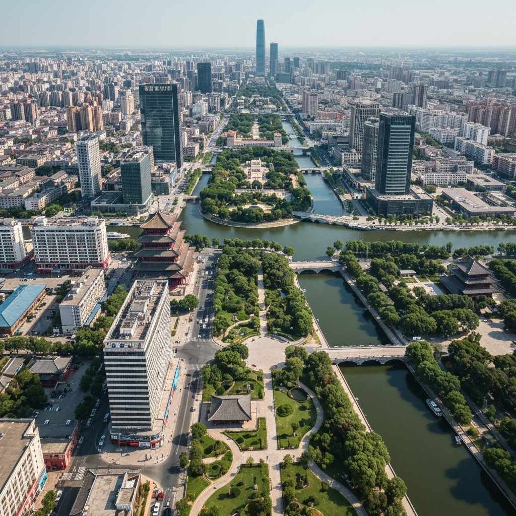 Heze to Jinan Private Jet Route