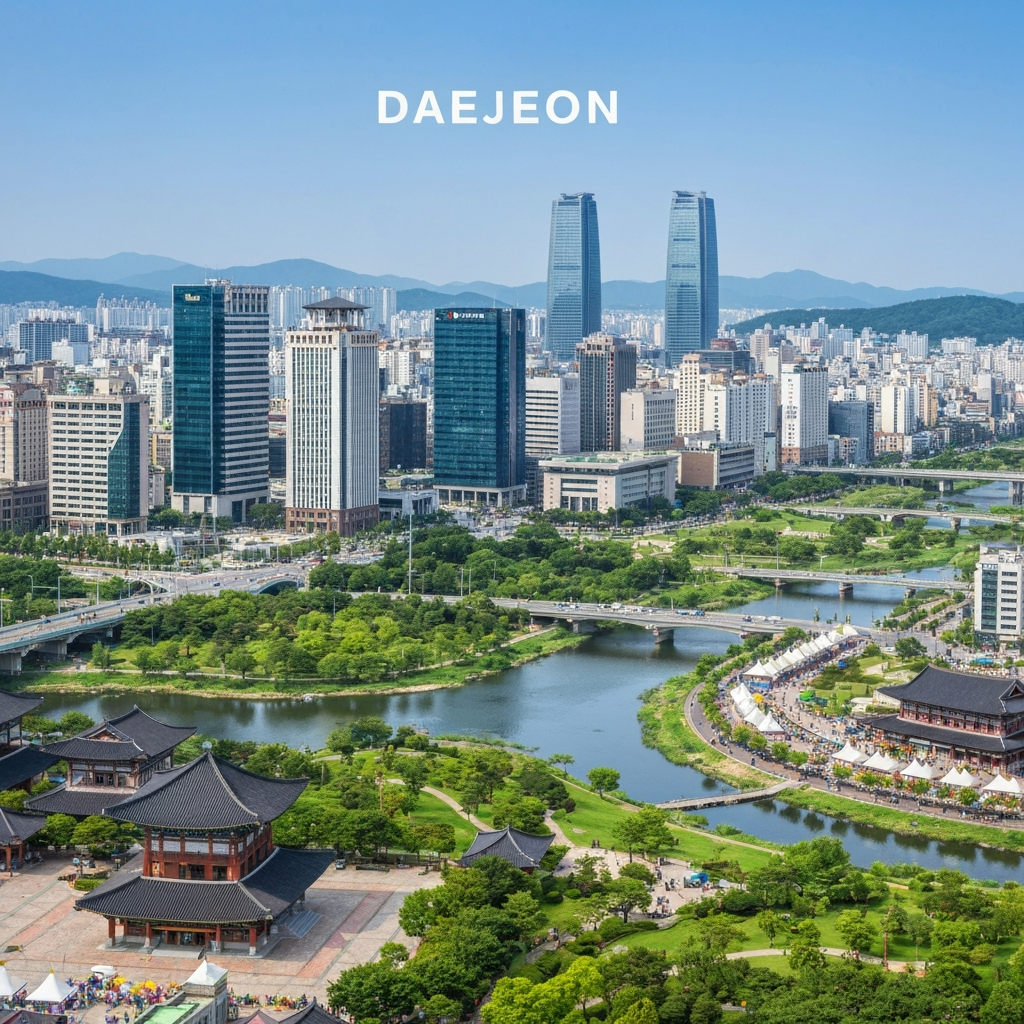 Private jet departing Daejeon