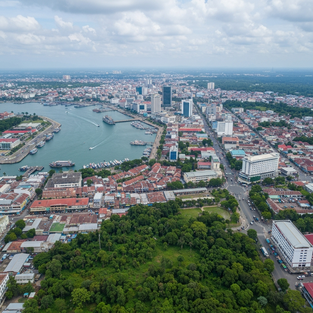 Aerial view of Jakarta