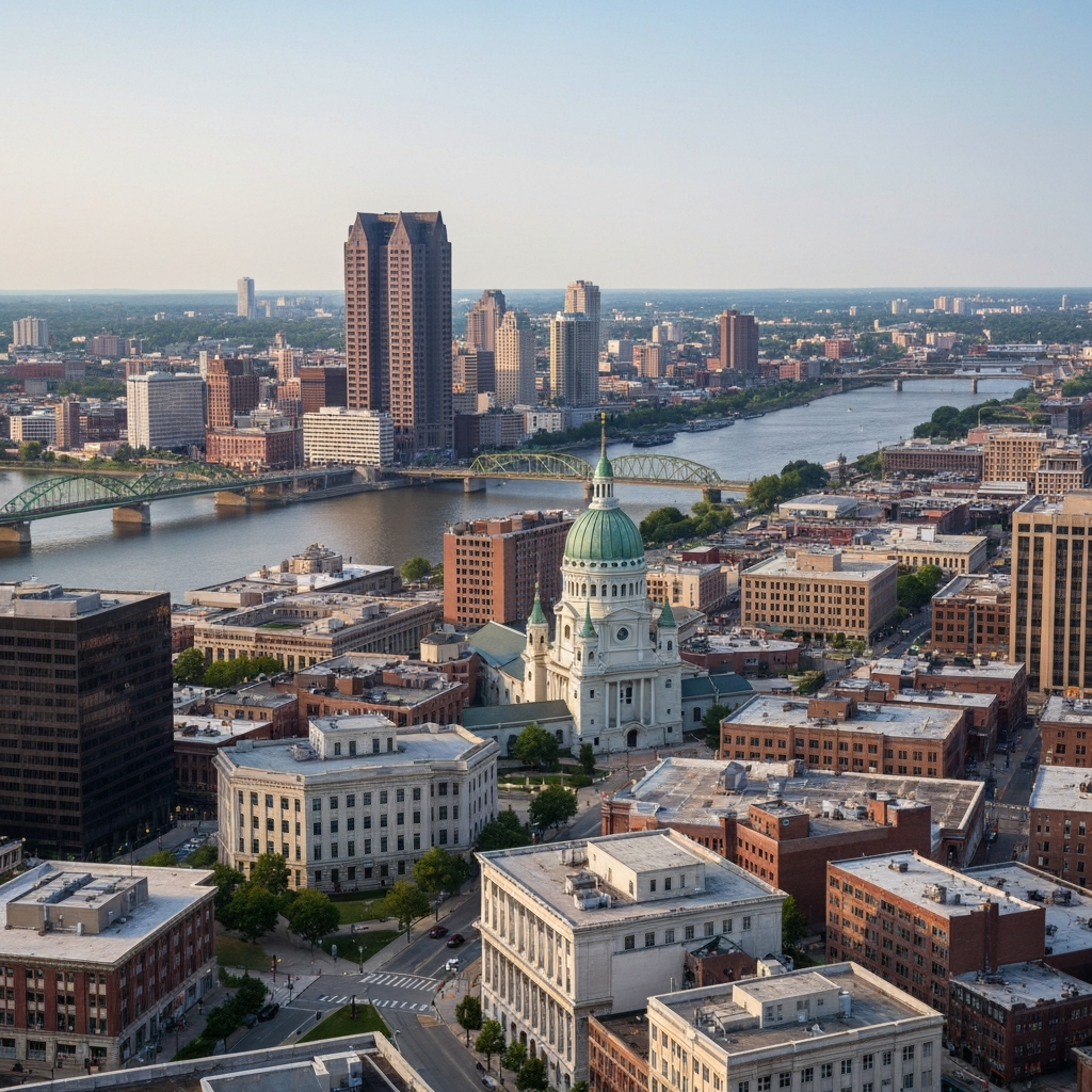 Louisville to St. Louis Private Jet Route
