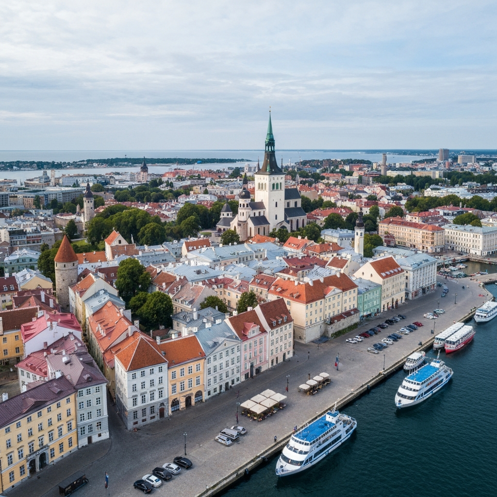 Tallinn aerial view