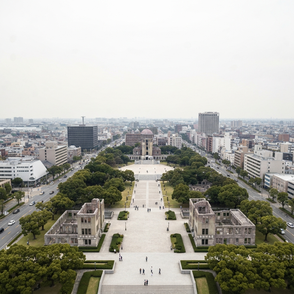 Hiroshima aerial view