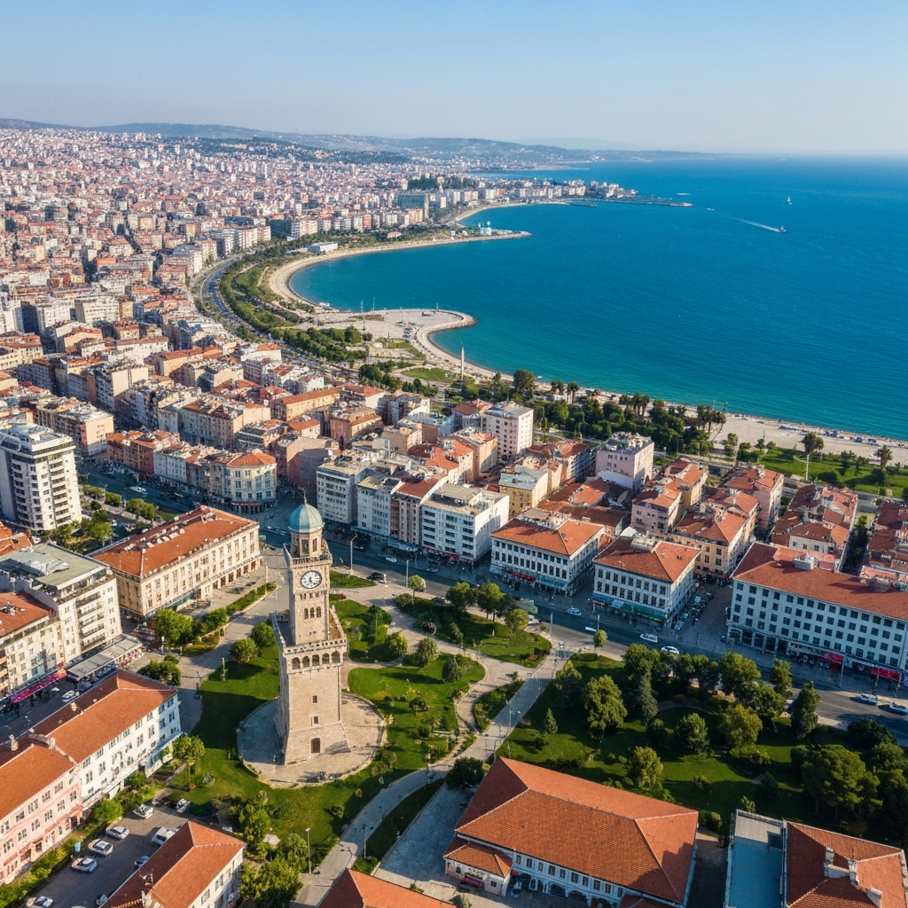 İzmir coastline aerial