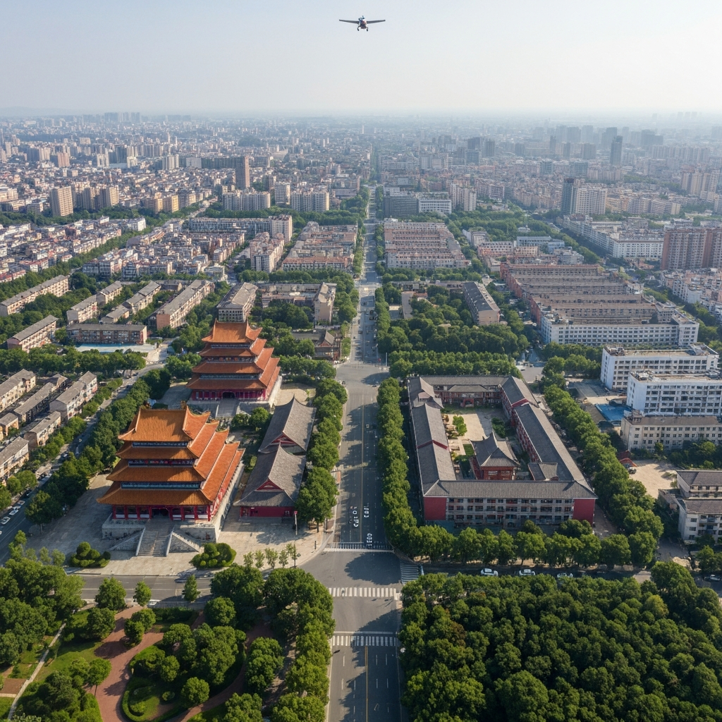 Qinzhou Stone Forest aerial