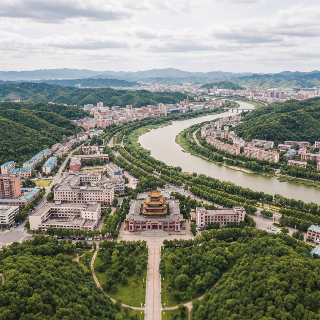 Jilin City Aerial View