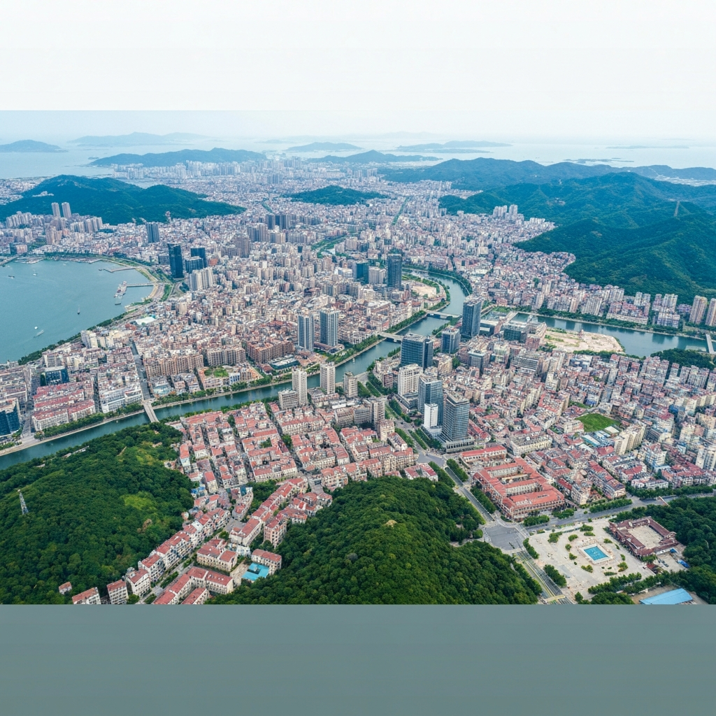 Aerial view of Xiamen