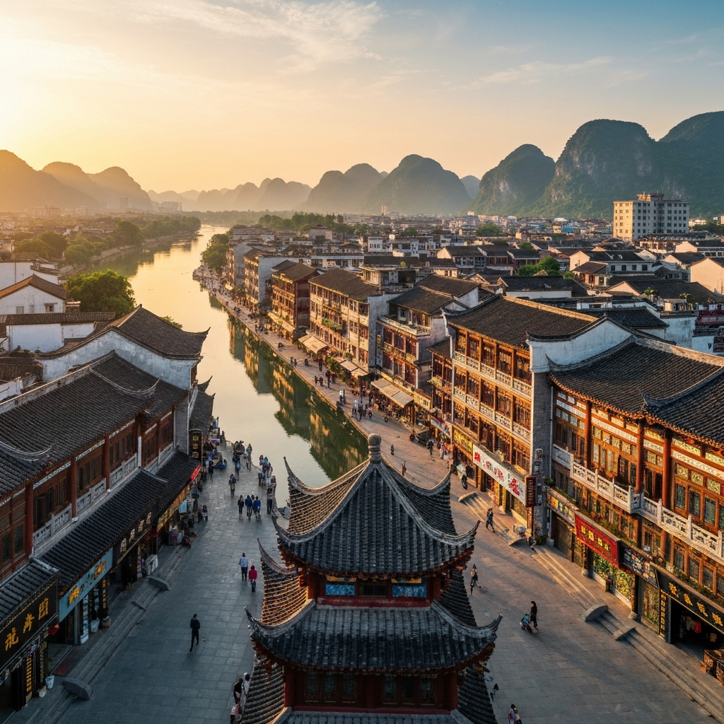 Yongzhou City Aerial