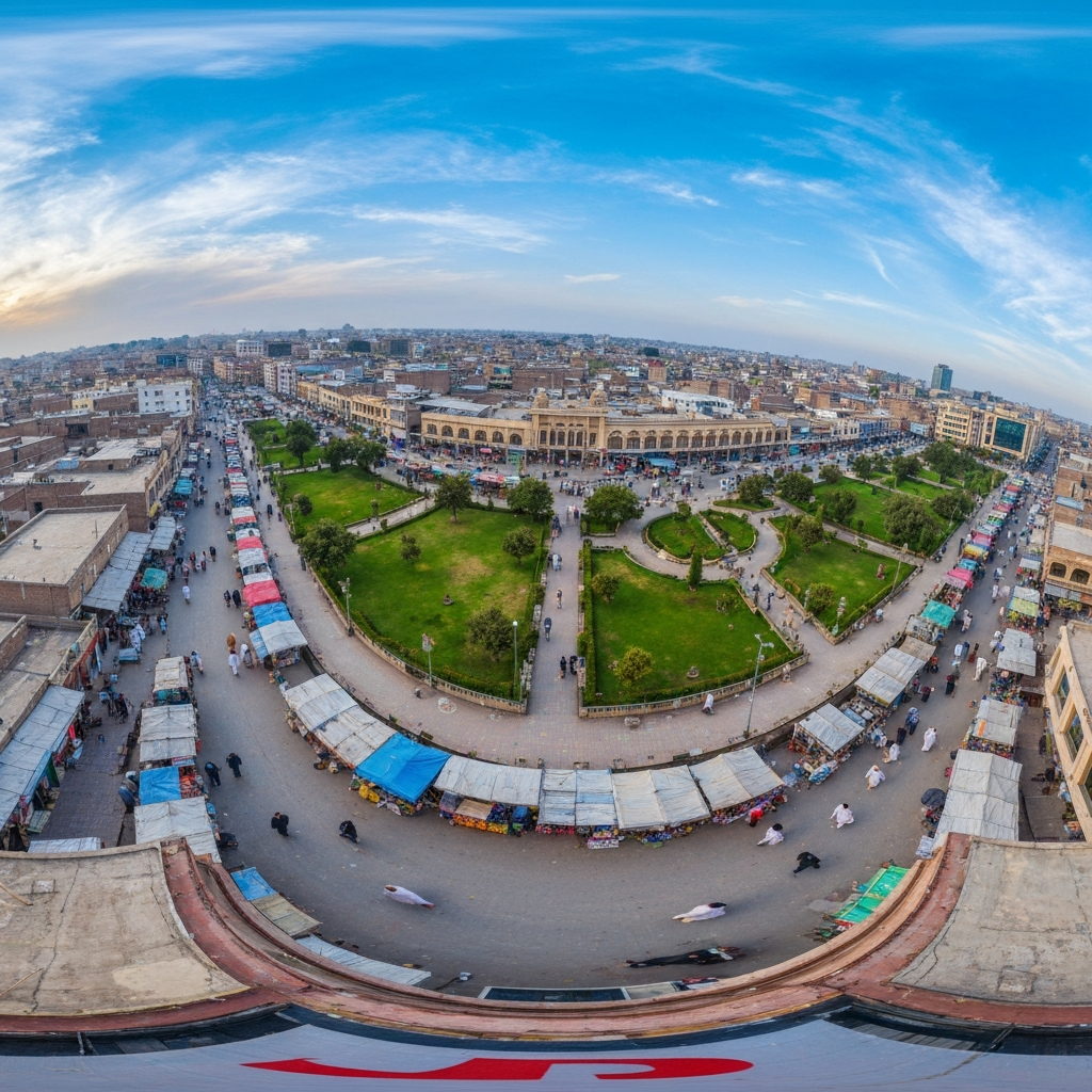 Sialkot City aerial view
