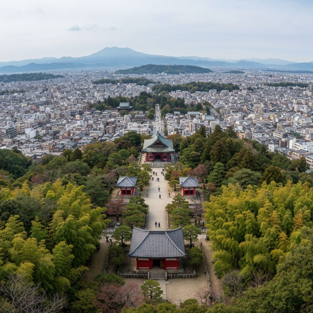 Kyoto aerial view