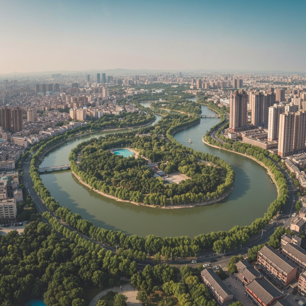 Shangrao City Aerial View