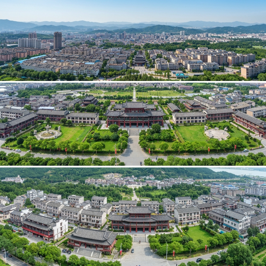 Aerial view of Sanqing Mountain