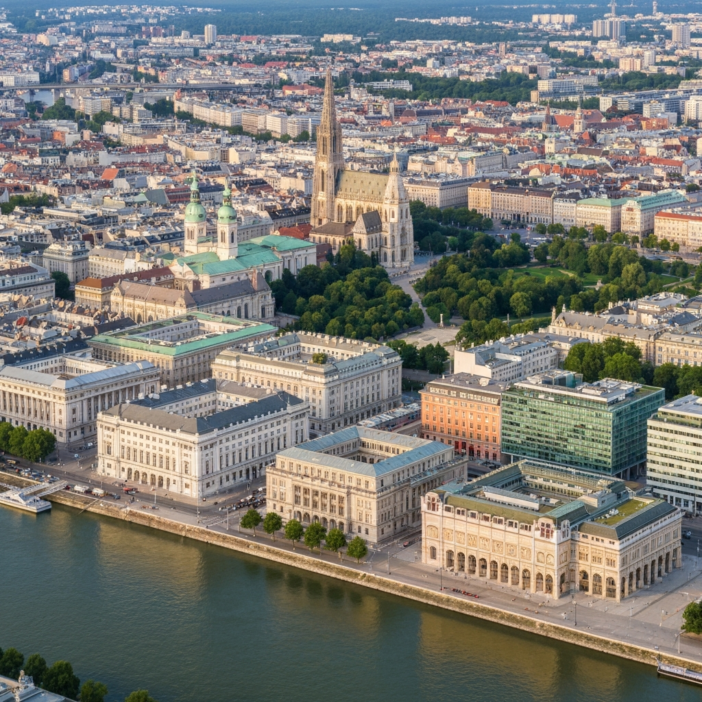 Skyline view of Vienna