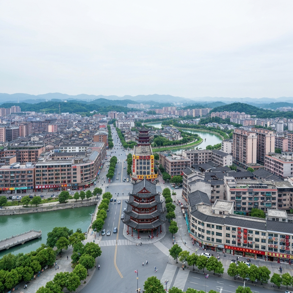 Aerial view of Lianshan coast