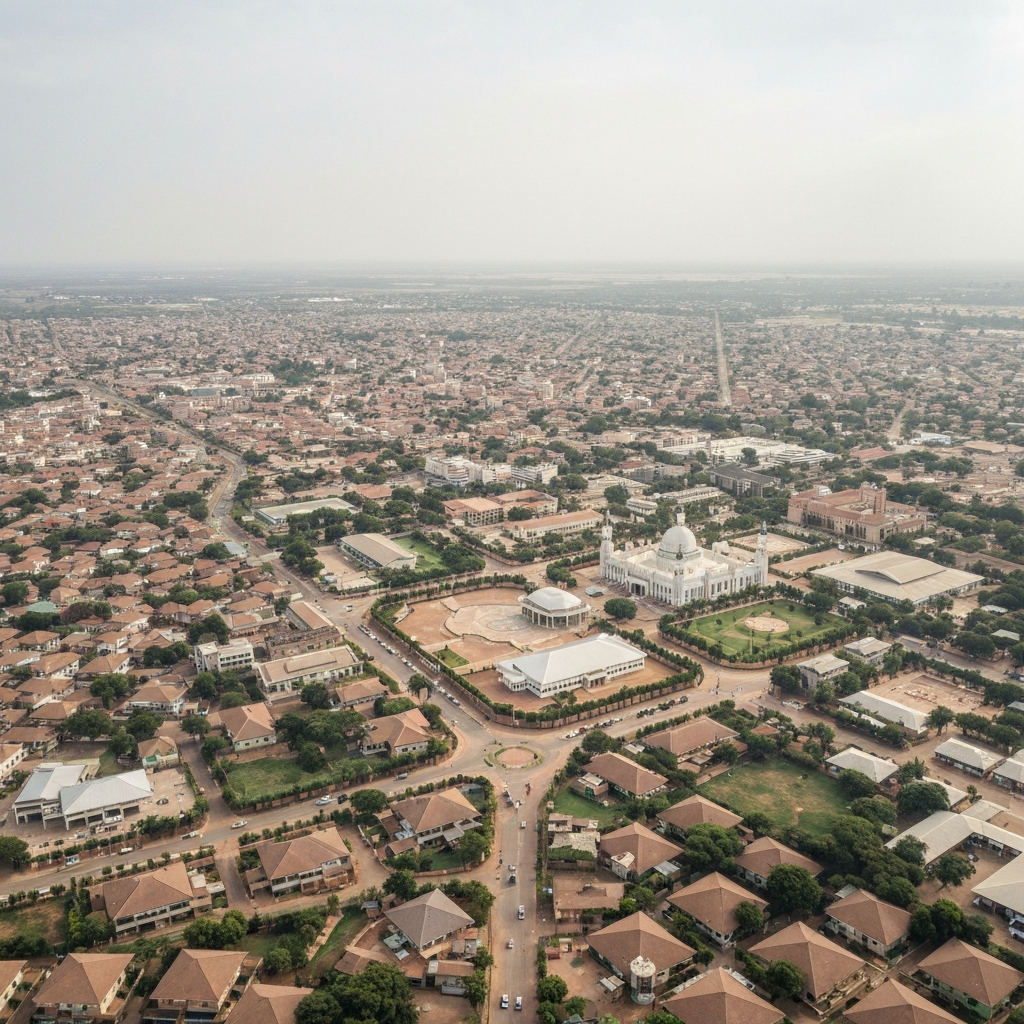 Aerial view of Maiduguri