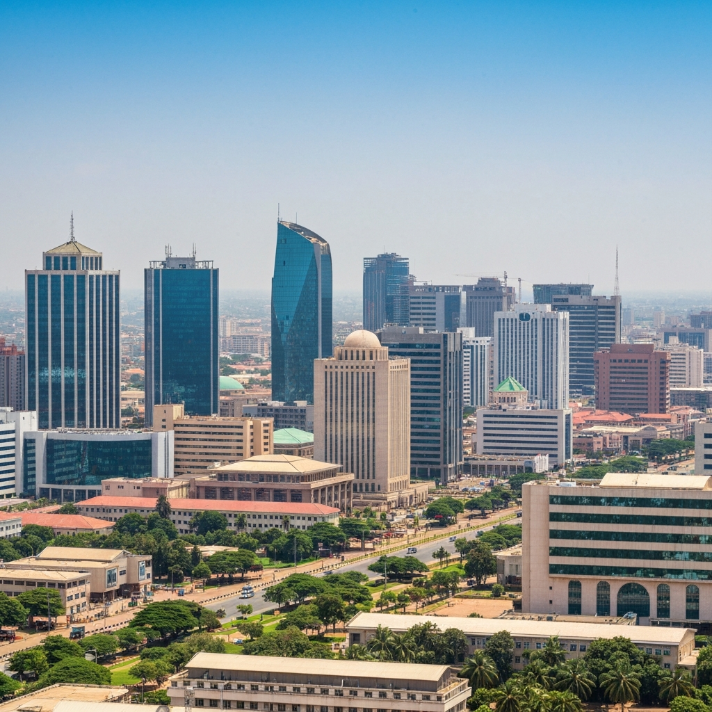 Aerial view of Abuja