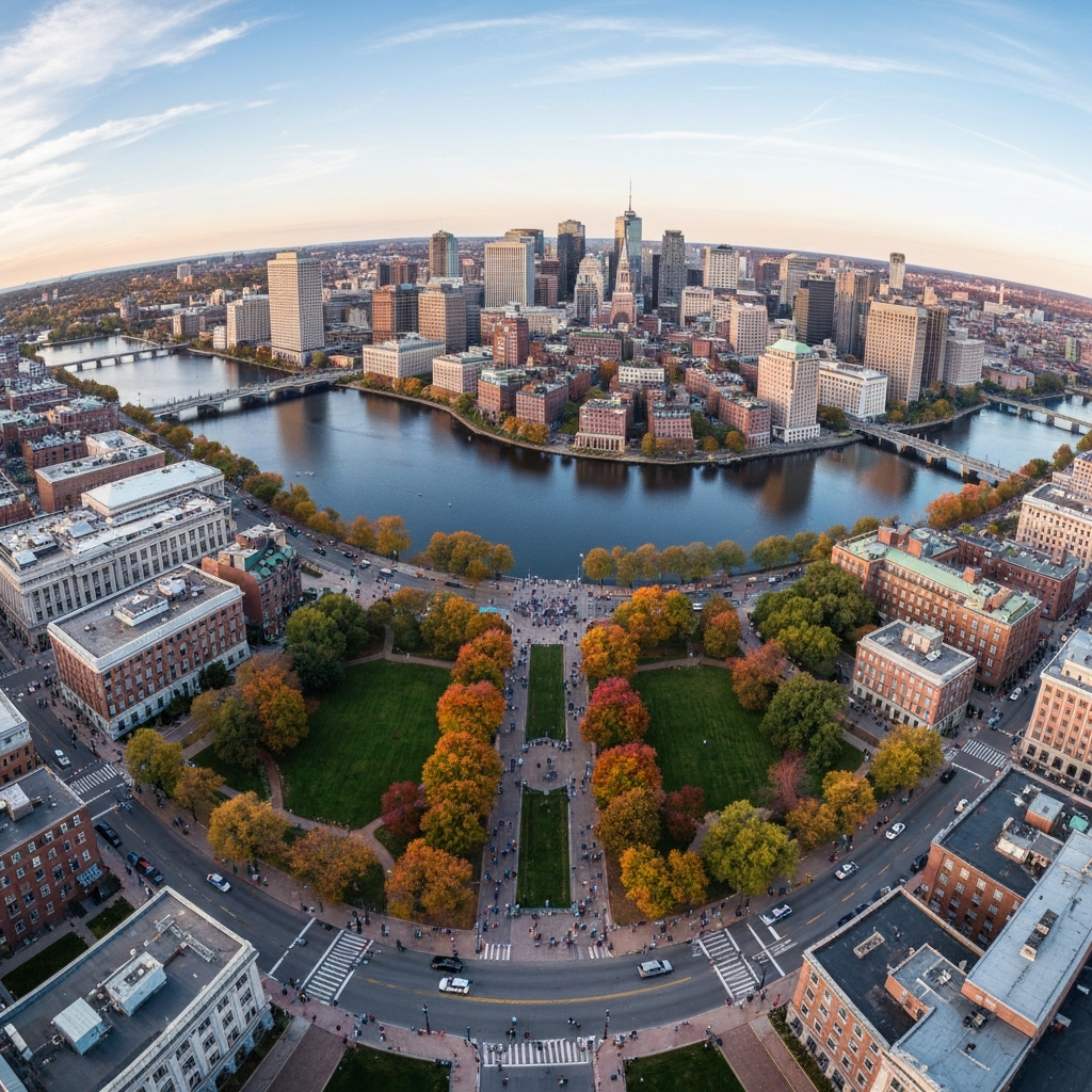 Jet departing Boston for New York