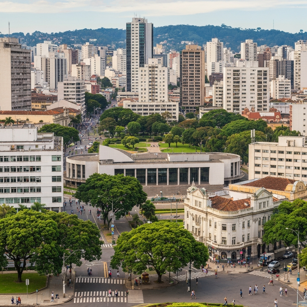 Aerial view of Curitiba